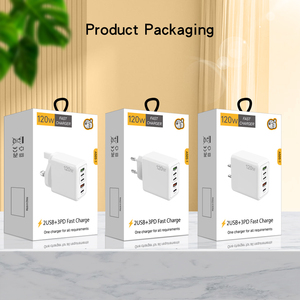 <span class=keywords><strong>Caricabatterie</strong></span> DENIXI Nuovo 120W QC3.0 PD + 3USB Multi-Porta Ricarica Rapida per Telefoni Cellulari e <span class=keywords><strong>Computer</strong></span> con Spine di Ricarica US/EU/UK - Product Image 5