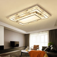 Zèle Éclairage Salon Led Plafond Boule De Cristal Lampe De Luxe avec Télécommande pour Maison Étude Chambre