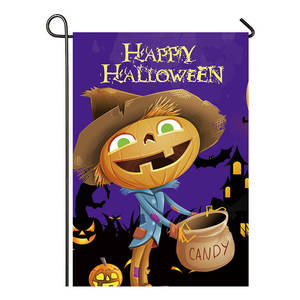 Drapeau de jardin personnalisé en gros d'usine 30*45CM, fanion d'Halloween avec logo personnalisé, articles ménagers - Product Image 4