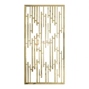 EX212 Foshan Decorative Room Dividers Metal Decor <b>Screen</b> Living Room Gold Stainless Steel Room Partition <b>Wall</b> Divider - Product Image 2