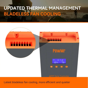 PowMr High Quality 12V 24V 36V 48V Solar Hybrid <strong>Controller</strong> 60A Supports Parallel <strong>MPPT</strong> <strong>Charge</strong> <strong>Controller</strong> - Product Image 3
