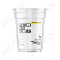 Mesin Cetak Digital UV Single Pass Kecepatan Tinggi Harga Pabrik NOVIX untuk Cetak Gelas Kertas Berlapis dan Gelas Plastik Otomatis CMYKW