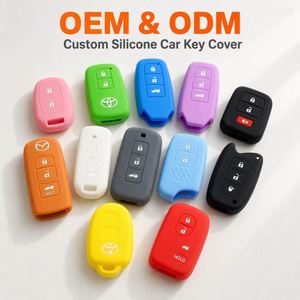 Funda de Silicona Personalizada para Llave de Coche, Moldeada a Medida, Protector de Llave Inteligente, Anticaídas, Suave y Flexible - Product Image 1