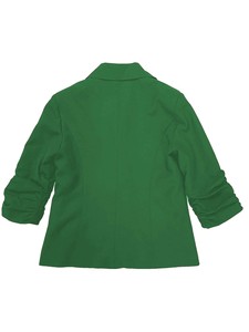 Giacca sartoriale da <span class=keywords><strong>donna</strong></span> tinta unita a tre quarti manica Slim Fit abito moderno da ufficio giacca da lavoro con risvolto intagliato - Product Image 6