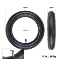 Cámara de Aire para Scooter Eléctrico de 8.5 Pulgadas, 8.1/2X2-156A, con Franja Azul, Gruesa, Compatible con Xiaomi M365/Pro/Pro2/1S Gotrax