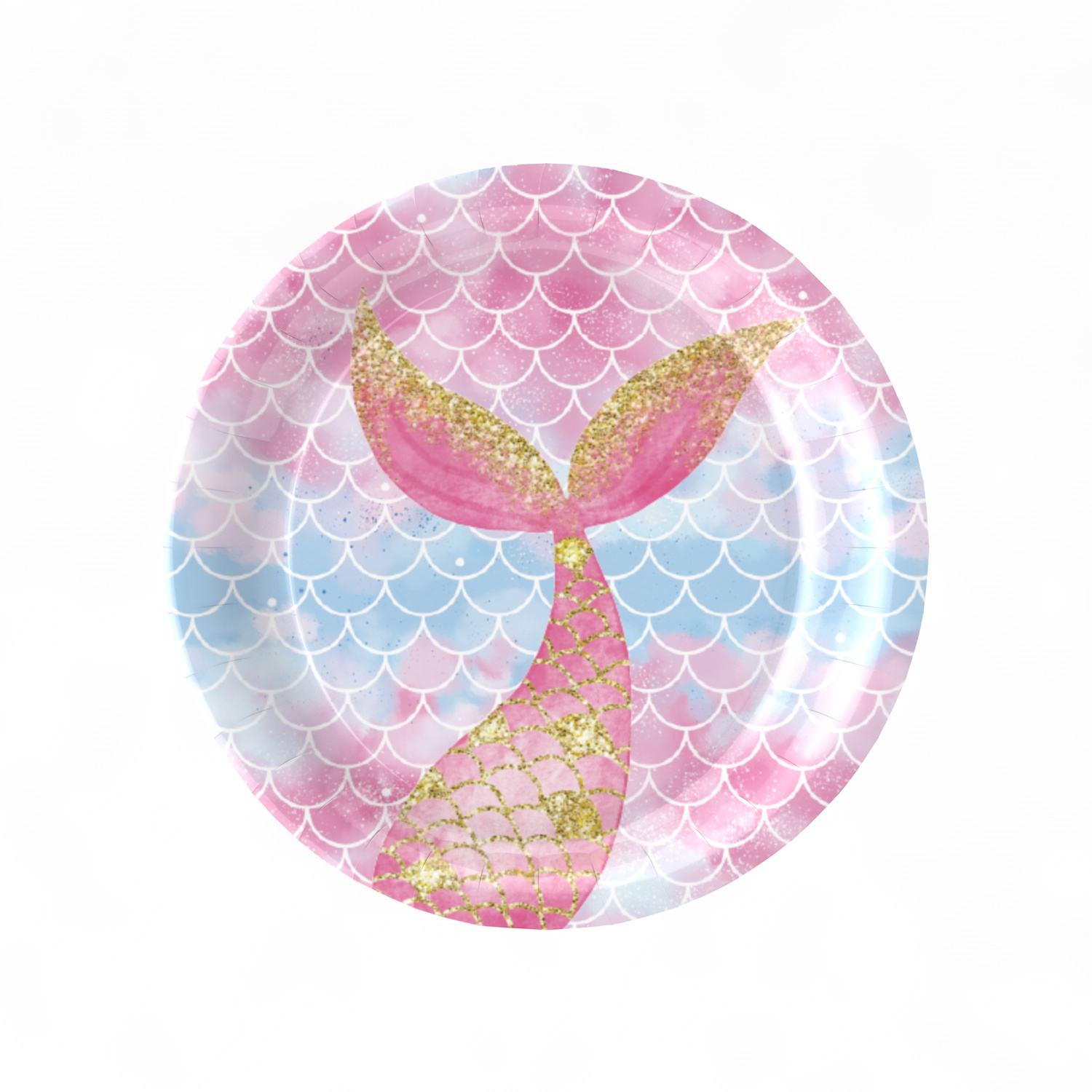 Pink: 7 inch plates*10pcs