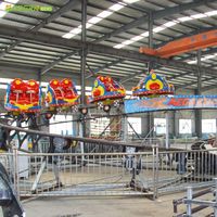 Manège à manivelle sans fondation, modèle de remorque portable personnalisable pour attraction de fête foraine