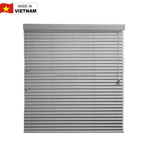 Modern PVC Curtain Roller Shutter Roman Shades Venetian Blinds 2in Faux Wood Easy Built-in Shades for Room Decor Made Vietnam - Product Image 2