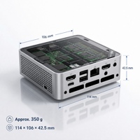 Mini PC CoreNest AMD Ryzen 3 4300U de Cuatro Núcleos, Doble 4K, Mini Computadora de Escritorio, Red 2.5G, Mini PC de Oficina con Tapa Magnética