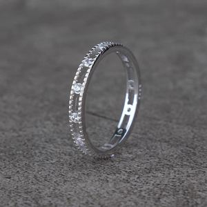 Nouvelle bague en argent S925 pour femme, édition coréenne, bague creuse élégante, bague de tempérament, bijoux de mariage pour femme - Product Image 3
