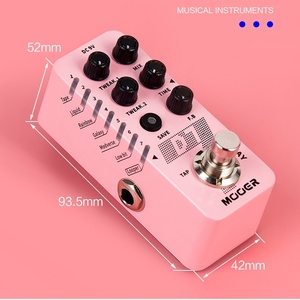 Mini Single Block Electric Guitar Effect Device Metal Reverb Tuning Table with Delay Atmosphere and Loopers - Product Image 6