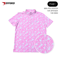 Kaos Polo Golf Pria Atletis Berbahan Polyester Spandex, Cepat Kering, Stretch 4 Arah, Bernapas, Ringan, Grosir