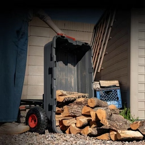 二合一可转换手柄重型四轮花园车自卸车多功能800磅OEM庭院农场用10英寸充气轮胎 - Product Image 6