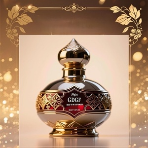 GDGF YS01 Flacon de parfum de luxe haut de gamme personnalisé à bouchon irrégulier transparent 30ml 50ml 100ml en verre vide avec couvercle pour homme, motif floral - Product Image 5