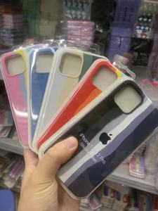 Usine En Gros Protection Complète Arc-En-Couleur Liquide Silicone Téléphone étui pour <span class=keywords><strong>iphone</strong></span> 15 14 13 12 11 Pro Max X <span class=keywords><strong>XR</strong></span> XS - Product Image 5