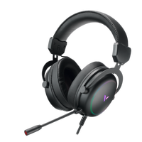 Casque de jeu filaire Rapoo VH300S, son surround virtuel 7.1, casque supra-auriculaire RGB, microphone à suppression de bruit ENC pour PC Gamer/cadeaux