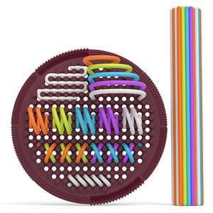 Planche <span class=keywords><strong>d</strong></span>'activités sensorielles FLwarm en silicone, jouet anti-stress éducatif et apaisant pour l'anxiété, le TDAH et l'autisme, pour les enfants de 3 à 14 ans et plus - Product Image 1
