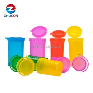Best Selling Empty Capsule Pill Plastic Squeeze Bottles 13 Dram Pop Top Containers
