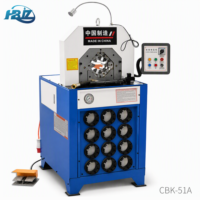 2200KN 2" Automatic Hydraulic Hose Crimping Machine PLC High Precision 0.01mm Industrial Hose Crimper with 13 Free Dies Set