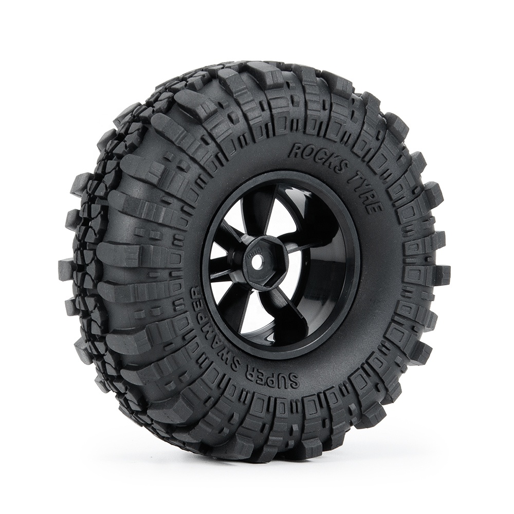 Pneu de plástico 1.9mm para carro scx10 110 d90 d110 90046 rc rock crawler