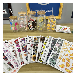 Bán buôn tùy chỉnh New UV dtf 16oz 20oz Halloween uvdtf đề can cỏ dại UV dft dtf ly kết thúc tốt đẹp pegatina chuyển dán cho thủy tinh - Product Image 6