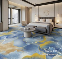 Tapis moderne en laine de haute qualité Akminster, design moderne, tapis de chambre à coucher, vert, respectueux de l'environnement, tapis mural