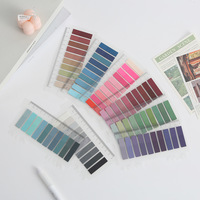 Notes autocollantes couleur Morandi, style Instagram, autocollants décoratifs transparents en PET pour journalisation