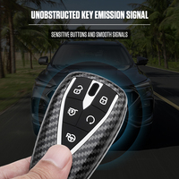 Housse de clé de voiture en fibre de carbone de luxe pour Changan CS35 Plus CS55 PLUS CS75 PLUS Eado UNI-T Changan Oushang X5 X7 EV 2019 2020 2021