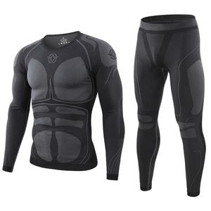 Ensemble de <span class=keywords><strong>sous</strong></span>-vêtements thermiques <span class=keywords><strong>pour</strong></span> hommes, couche de base de sport, haut et bas à manches longues, caleçons à séchage rapide, leggings <span class=keywords><strong>pour</strong></span> <span class=keywords><strong>ski</strong></span>, course et fitness - Product Image 6