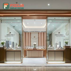 Minimalist Duty Free Jewelry Display Counter Metal Frame Jewelry Shop Display Counter - Product Image 3