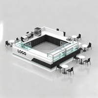 Café Dicor Wheels Station en bois un intérieur sur Mobile Mall Table Street Kiosk 30sqft Design Kiosque Coffee Shop Outdoor