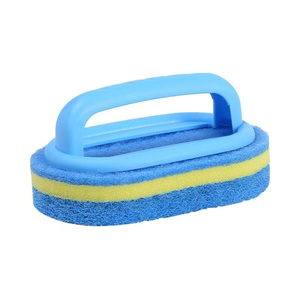Modern Fiber Cleaning Brush With Handle, Multi Function Cleaning Sponge Kitchen Sponge - Product Image 1