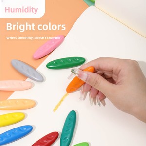 Professionele plastic kleurpotloden, niet-toxisch, voor kinderen, met correcte grip, wasbaar, vlekvrij, MSDS-gecertificeerd, meerkleurig, 7g - Product Image 1