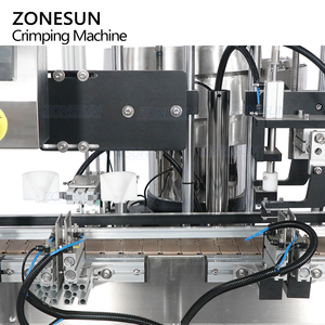 ZONESUN ZS-DTYG11U FEA15 automatique table corps brouillard parfum bouteille en verre métal pulvérisation bouchons collier anneau capsulage sertissage Machine - Product Image 3