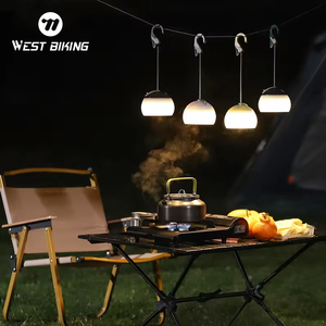 <span class=keywords><strong>WEST</strong></span> BIKING – lampe de <span class=keywords><strong>Camping</strong></span> d'extérieur à LED avec chargeur USB, étanche, luminaire d'extérieur - Product Image 1