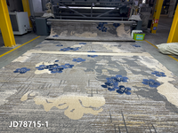 Tapis en laine Axminster fabriqué à la machine, revêtement de sol de luxe pour hôtel, antidérapant, à poils longs, réversible, design moderne personnalisé pour hôtels 5 étoiles