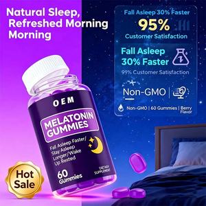 Gummies à la mélatonine pour adultes en marque privée, antioxydant, soutien du sommeil, apaisant, complément naturel, OEM - Product Image 3