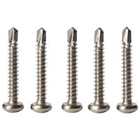 410 acier inoxydable tête cylindrique Phillips carré Combo vis autotaraudeuses autotaraudeuses 4.8-16x32mm queue de perceuse à tête ronde