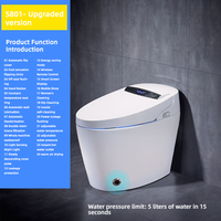 WC intelligent PLMR NJ-902 avec chasse d'eau automatique, siège chauffant, télécommande, auto-nettoyage, bidet électrique, toilette intelligente pour salle de bain