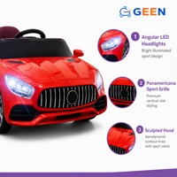 GEEN - Coche Eléctrico para Niños con Batería de 12 V, Control Remoto, Juguete para Niños en Oferta