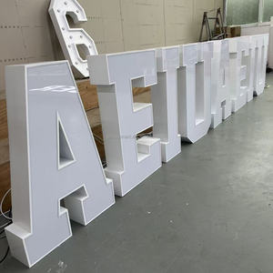 Letras Decorativas para Exteriores, Letrero Metálico con Luces LED de Neón, Letras de Número para Bebés de 3 Pies - Product Image 1
