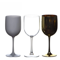 Verres à vin en plastique incassable avec logo personnalisé