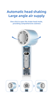 Ventilateur oscillant automatique NIA-N016, refroidissement par semi-conducteurs, affichage numérique ABS, étanche, léger, portable, rotation à 180°