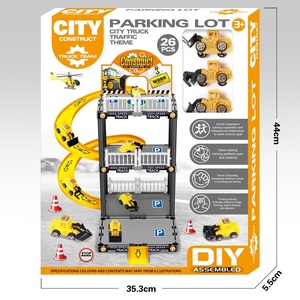 Bricolage à assembler Construction ferroviaire Parking Lot jouet enfants ingénierie camion course <span class=keywords><strong>voiture</strong></span> fente jouet rampe piste Parking <span class=keywords><strong>Garage</strong></span> jeu ensemble - Product Image 4