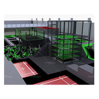 Parc de jeux commercial personnalisé Dream Catch de 1000 m², équipement de parc d'attractions avec lit élastique, parc de trampoline intérieur pour adultes