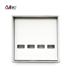 Muelle <span class=keywords><strong>industrial</strong></span> seccional de aluminio eléctrico de acero barato de fábrica puerta seccional superior de elevación de almacén deslizante