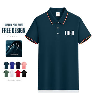 Chemise polo de golf à col personnalisé de haute qualité, t-shirt en coton et élasthanne à manches courtes, t-shirts oversize, polos unis pour hommes - Product Image 3