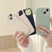 CHAOYIDIAN NOUVEAU 2026 Étui de téléphone matelassé en cuir grain litchi et caviar pour iPhone 17 Pro Max 15 13 12