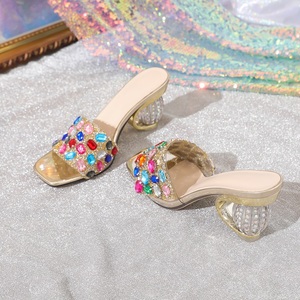 Sandalias de Tacón Alto con Pedrería en Dorado, Diseño 2025, Colores de Diseñador, Zapatos Sexys para Mujer, Ideales para Fiestas - Product Image 6