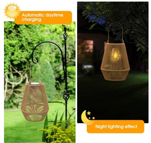 <span class=keywords><strong>Lanterne</strong></span> Solari Impermeabili da <span class=keywords><strong>Esterno</strong></span> Lampade Solari Sospese per Decorazione di Giardini e Vialetti Vigilia di Natale Giorno di Natale - Product Image 5